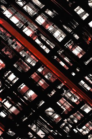 手绘格子印花华亿平台图片