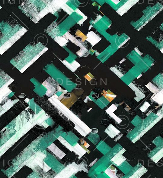 手绘格子印花华亿平台图片