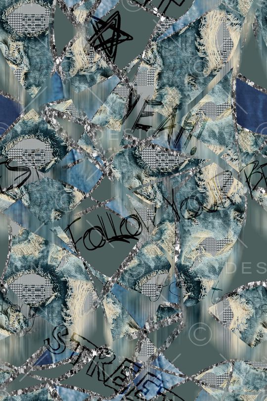 线条印花华亿平台图片