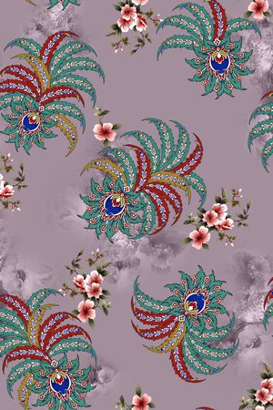 中老年秋冬女装印花华亿平台图片