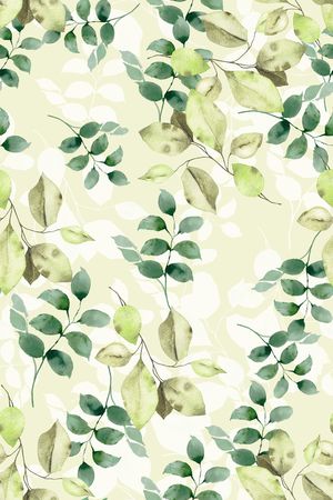 绿植树叶印花华亿平台图片