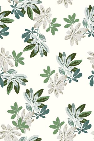 绿植树叶印花华亿平台图片