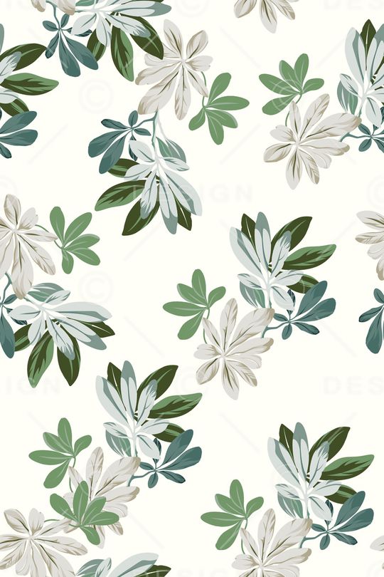 绿植树叶印花华亿平台图片