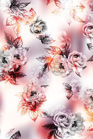 连衣裙印花华亿平台图片