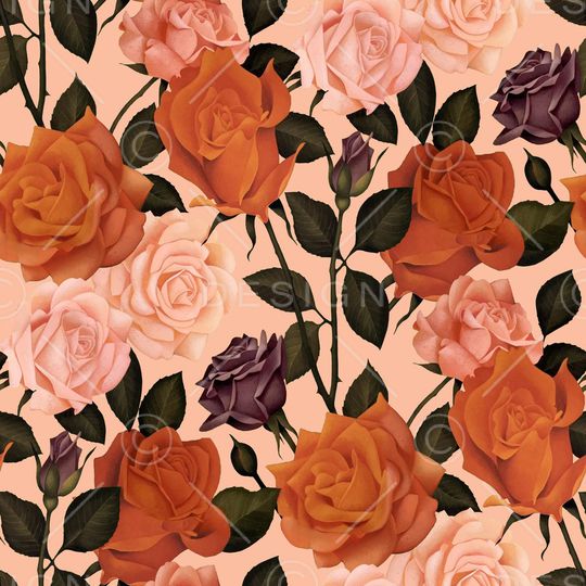 玫瑰花印花华亿平台图片