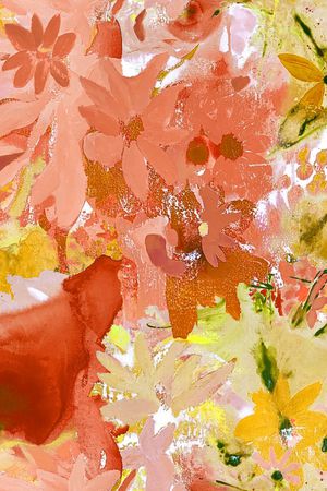 抽象花卉印花华亿平台图片