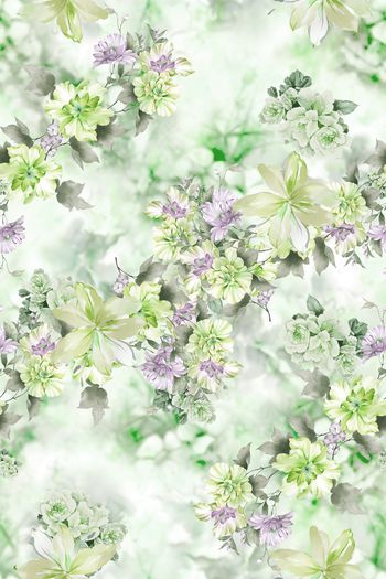 绿植树叶印花华亿平台图片