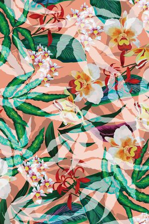 绿植树叶印花华亿平台图片