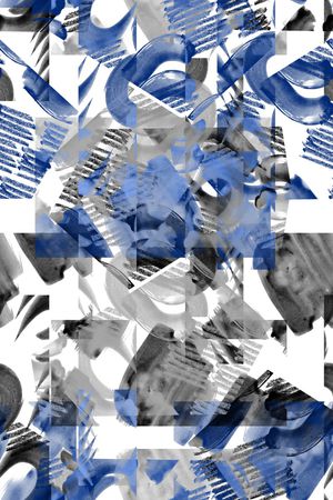 抽象男装印花华亿平台图片