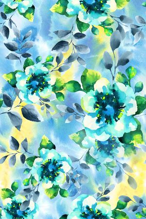 绿植树叶印花华亿平台图片