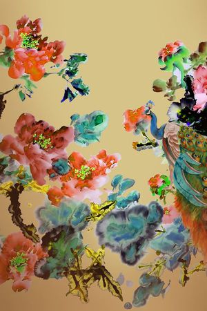 中国风印花华亿平台图片