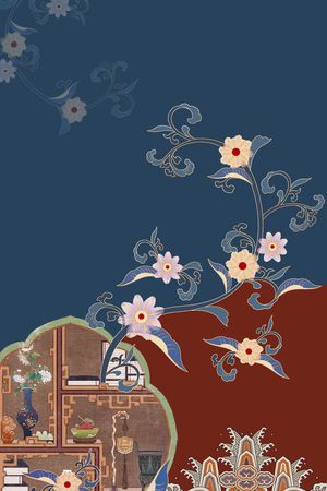 真丝印花华亿平台图片