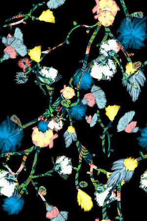 抽象印花华亿平台图片