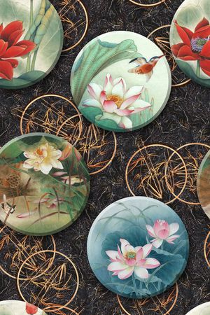 香云纱印花华亿平台图片