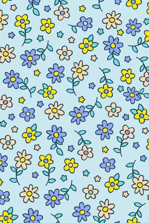 小清新印花华亿平台图片