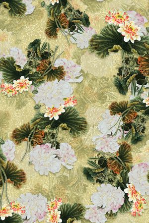 旗袍印花华亿平台图片