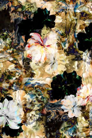 连衣裙印花华亿平台图片