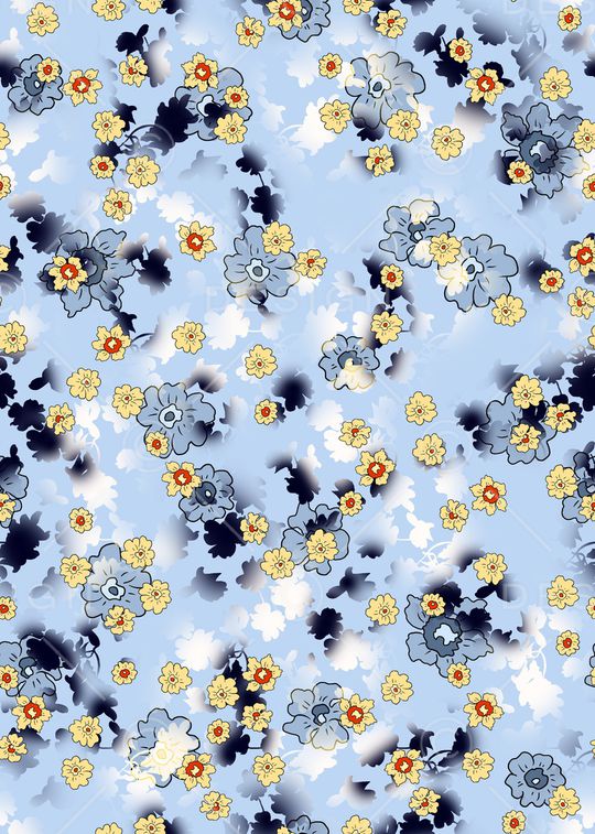 连衣裙印花华亿平台图片