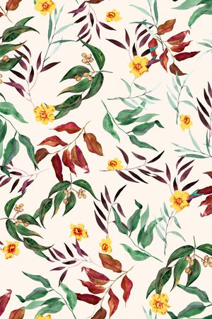 连衣裙印花华亿平台图片