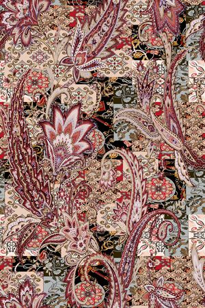 佩斯利印花华亿平台图片