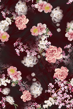 复古印花华亿平台图片