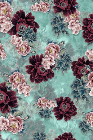 旗袍印花华亿平台图片