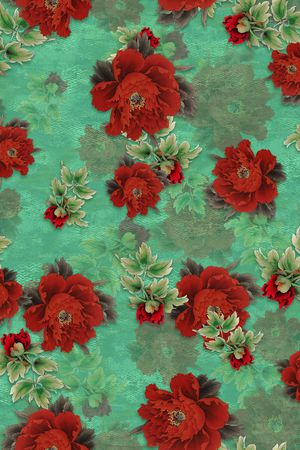 旗袍印花华亿平台图片