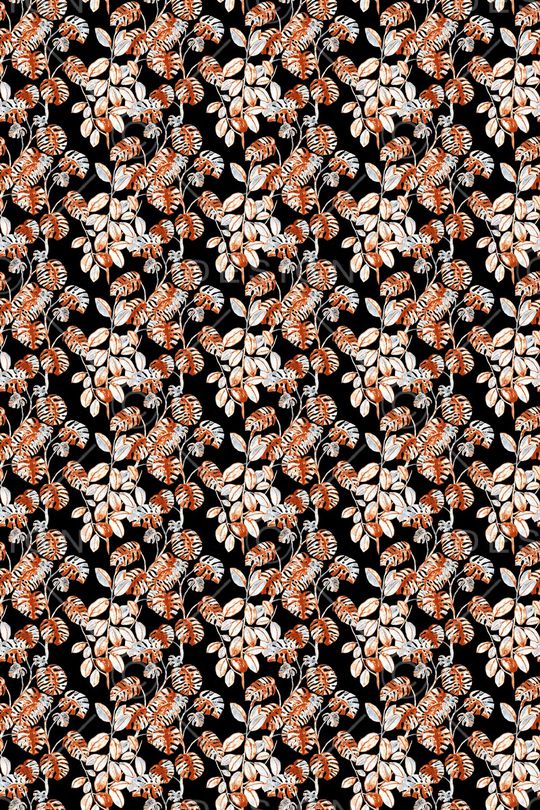 绿植树叶印花华亿平台图片