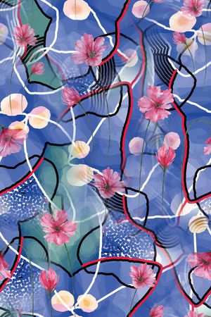 绿植树叶印花华亿平台图片