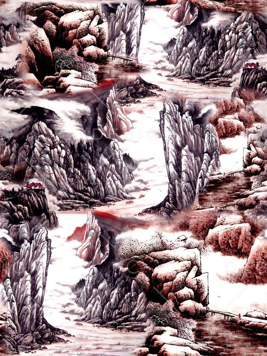 山水印花华亿平台图片