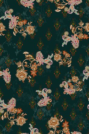 复古印花华亿平台图片