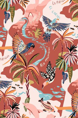 热带华亿平台印花华亿平台图片