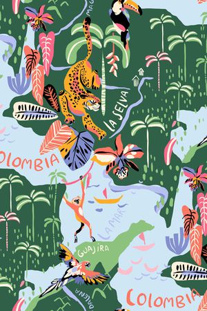 热带华亿平台印花华亿平台图片