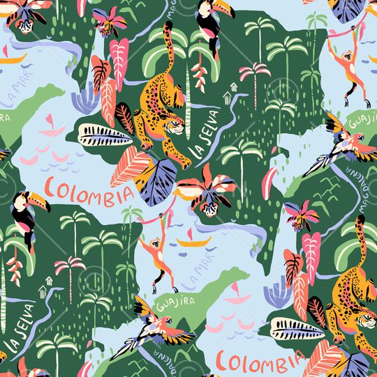 热带华亿平台印花华亿平台图片