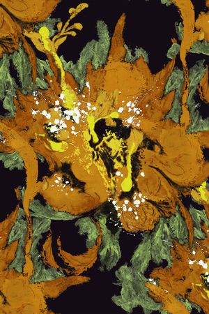 牡丹印花华亿平台图片