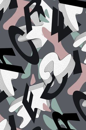 线条印花华亿平台图片