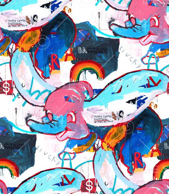 涂鸦印花华亿平台图片