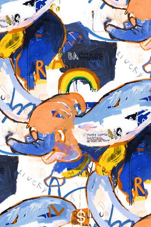 涂鸦印花华亿平台图片