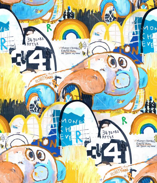 涂鸦印花华亿平台图片