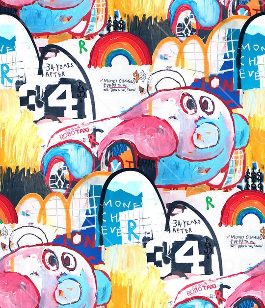 涂鸦印花华亿平台图片