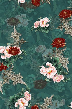 旗袍印花华亿平台图片