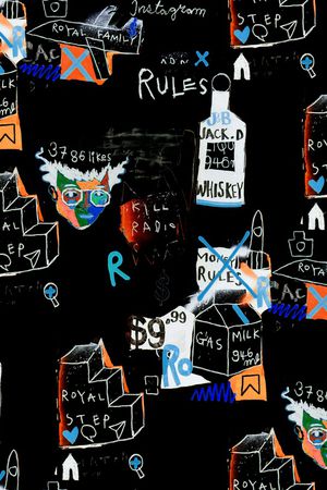 涂鸦印花华亿平台图片