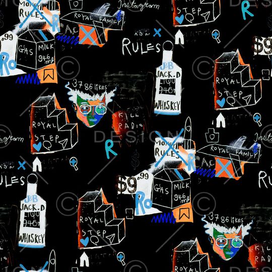 涂鸦印花华亿平台图片