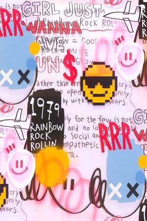 涂鸦印花华亿平台图片