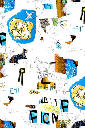 涂鸦印花华亿平台图片