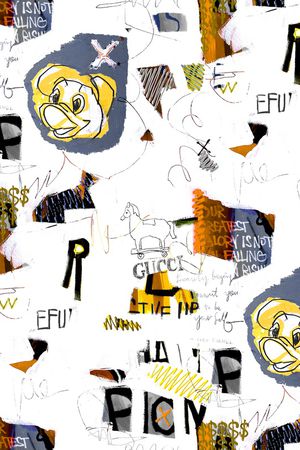 涂鸦印花华亿平台图片