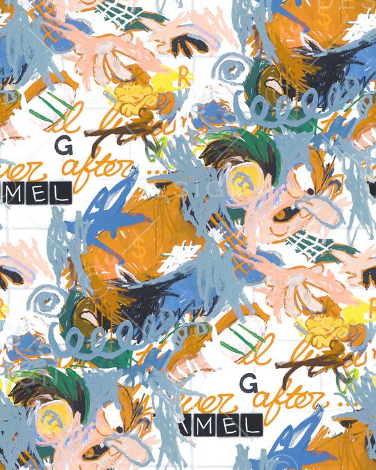 涂鸦印花华亿平台图片