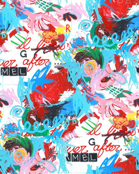 涂鸦印花华亿平台图片