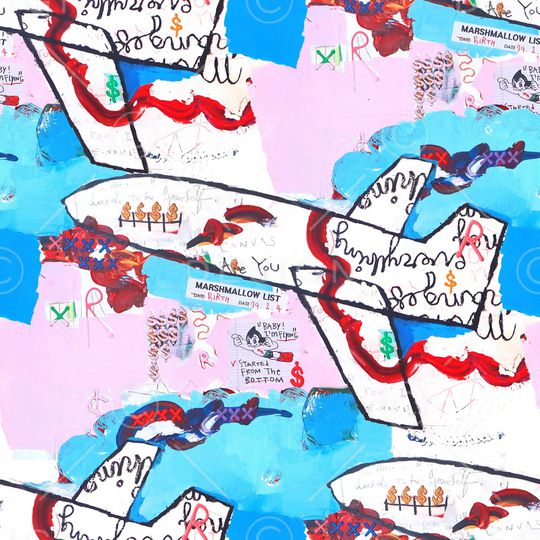 涂鸦印花华亿平台图片