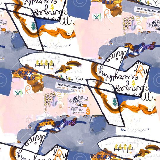 涂鸦印花华亿平台图片